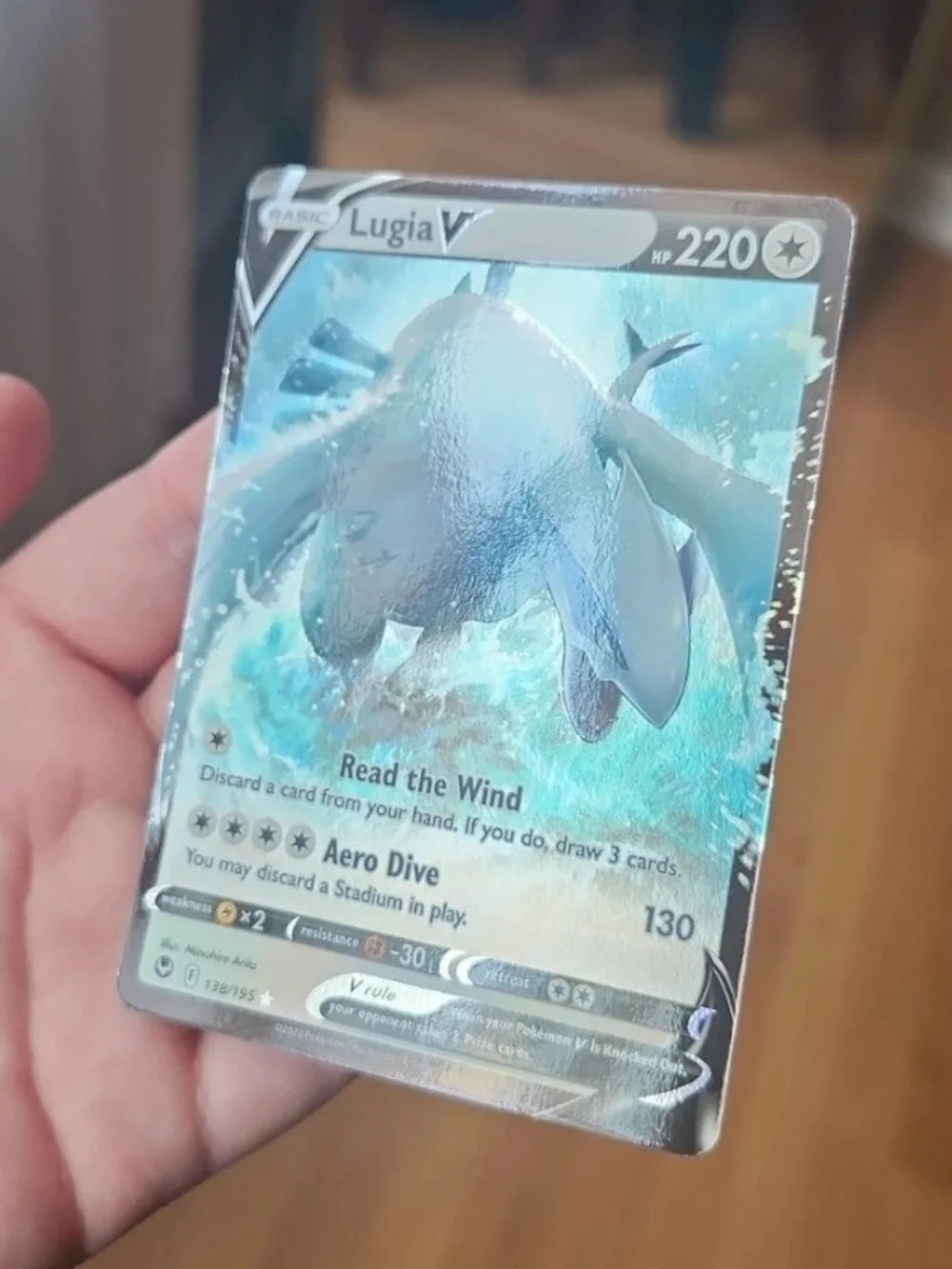 Pokemon TCG Lugia V 138/195 Silver Tempest Holo Ultra Rare 220HP ENG